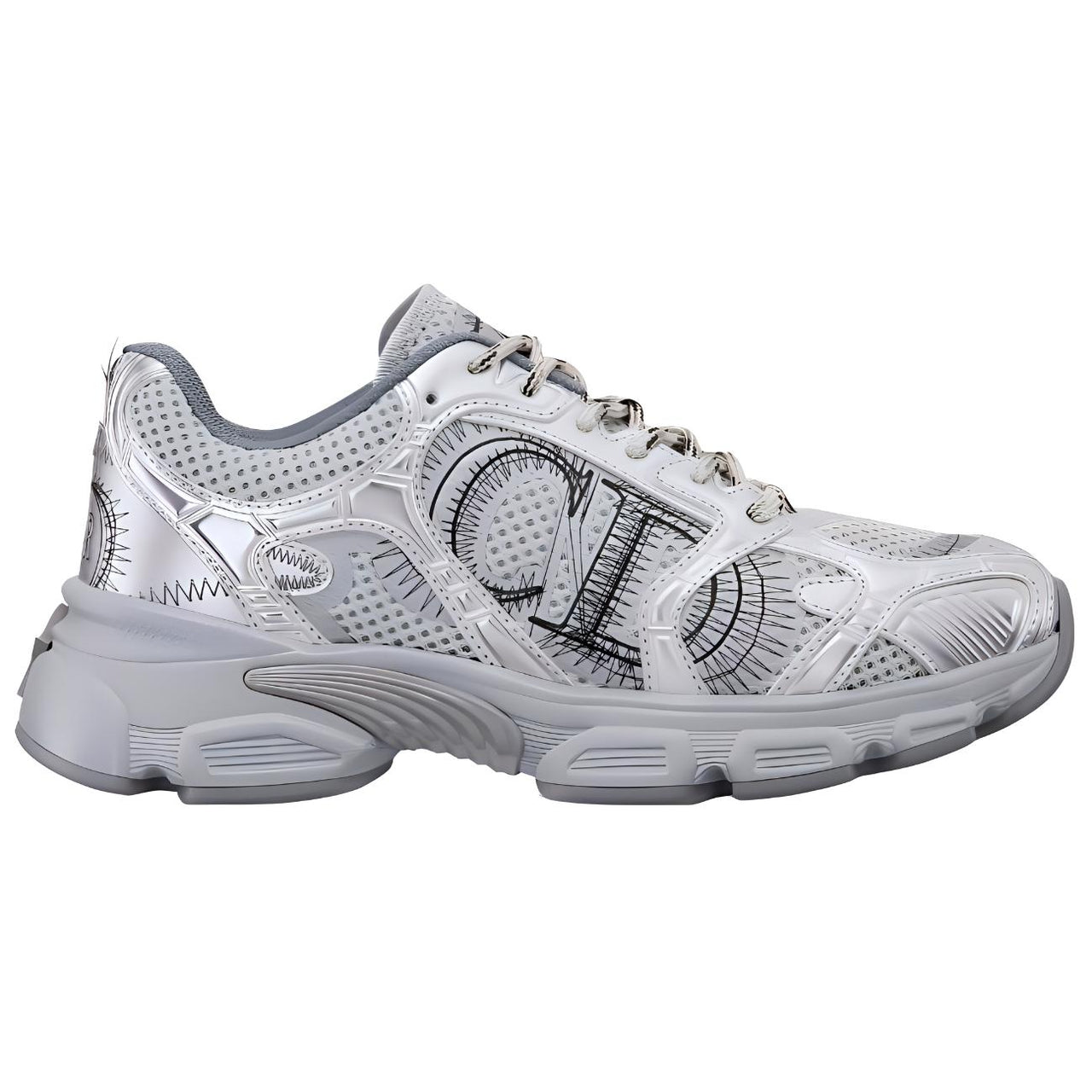 DIOR Chrono Low-Top Casual Shoes Women's Gray