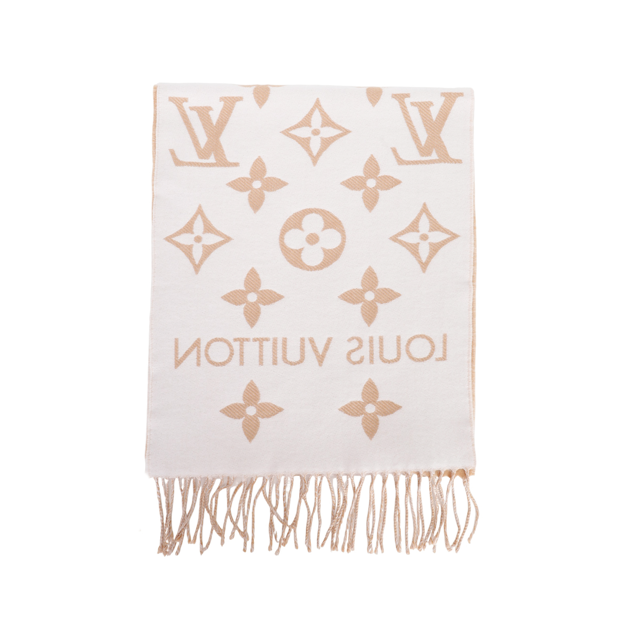 LOUIS VUITTON Knit Scarves Women's Brown