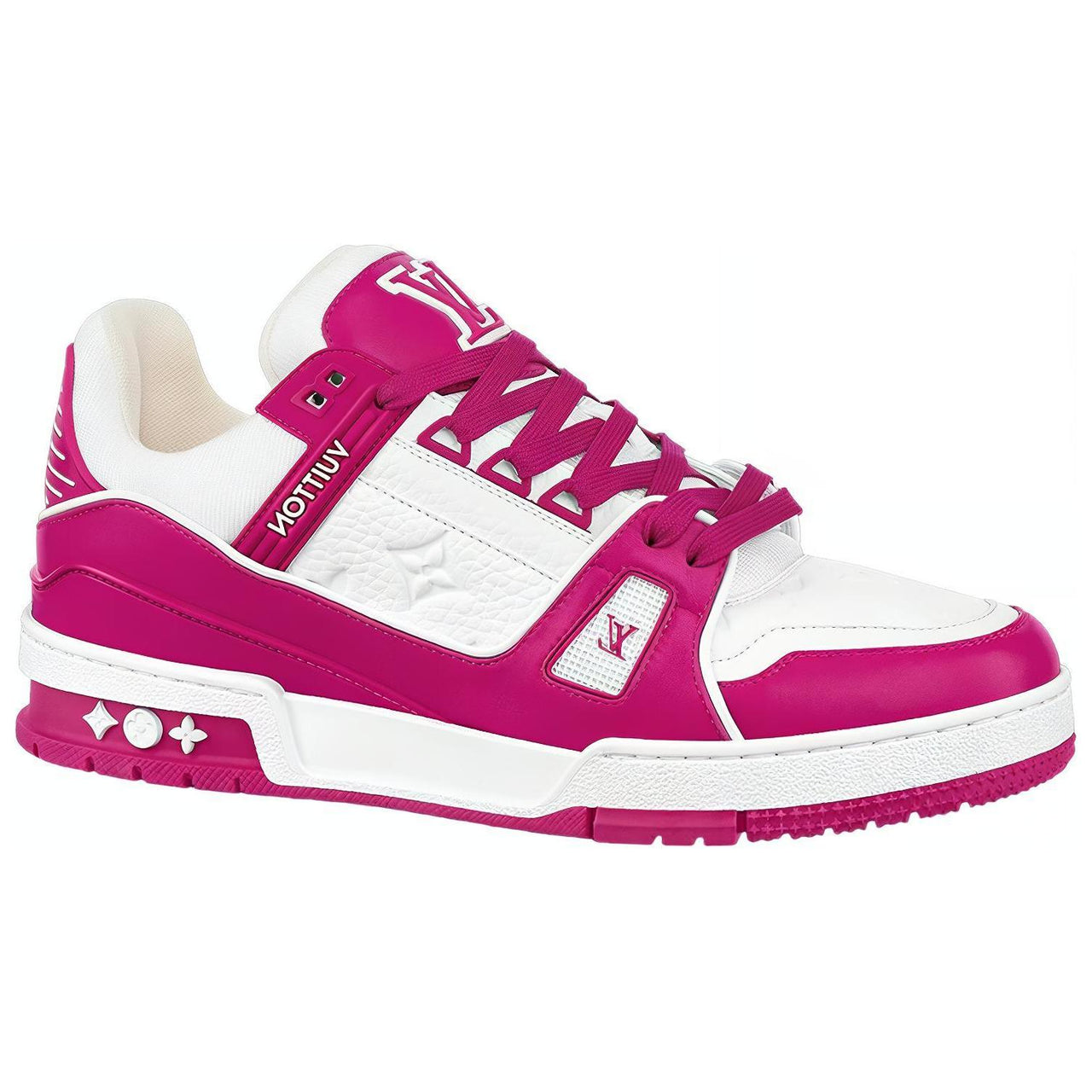LOUIS VUITTON Lv Trainer 'White Fuchsia'