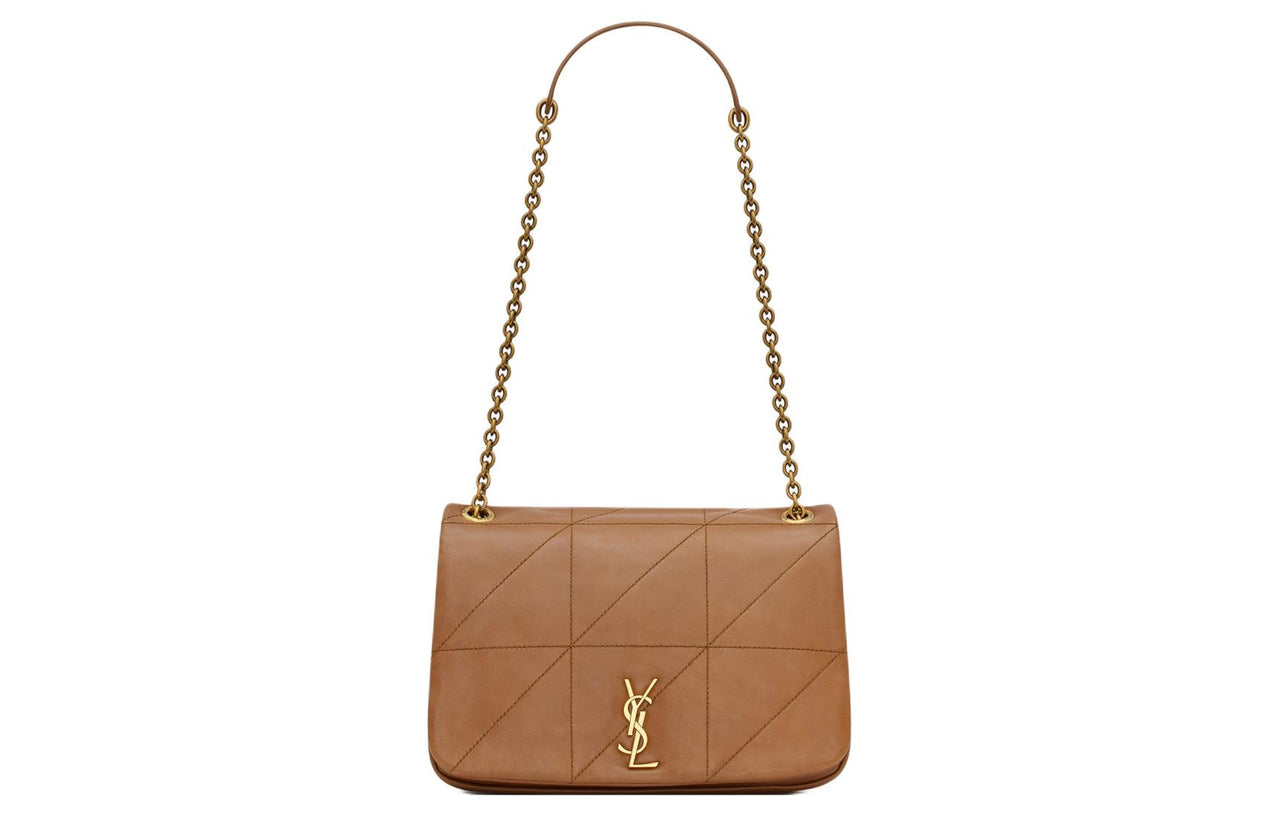 SAINT LAURENT Jamie Sheepskin Portable Crossbody Bag, Shoulder Bag Women's Light Fox Color