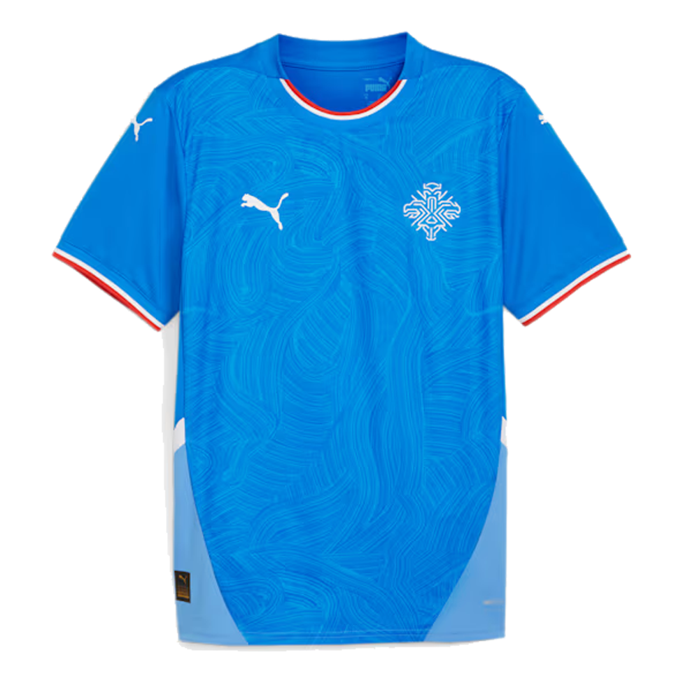 PUMA Iceland 24 Replica Home Soccer Jersey 'Blue' 773951-01