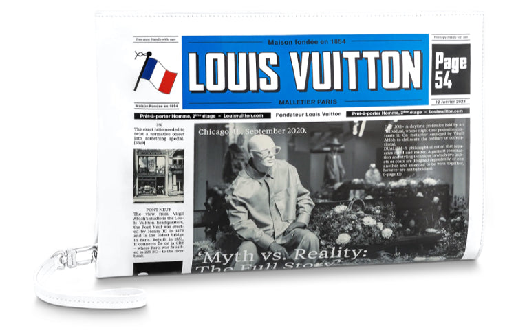 LOUIS VUITTON Newspaper Pouch White