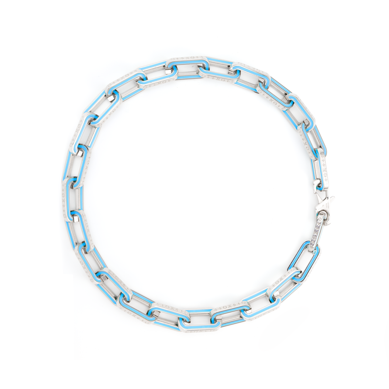 LOUIS VUITTON Lv Monogram Links Chain Necklace