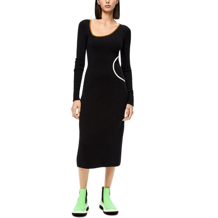 LOEWE SS22 Long-Sleeved Dresses Women's Black