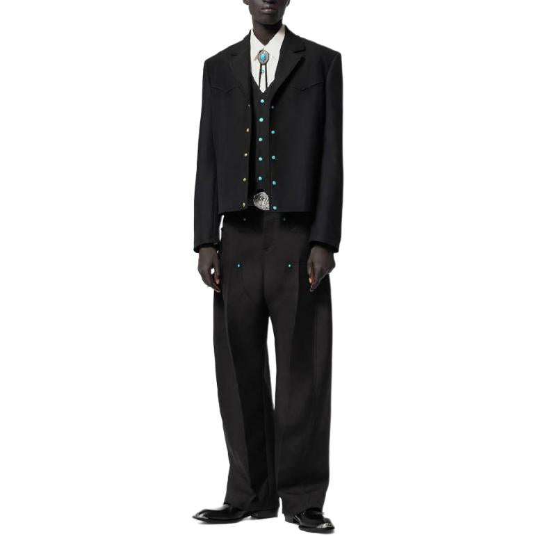 LOUIS VUITTON Tailored Wool Workwear Pants