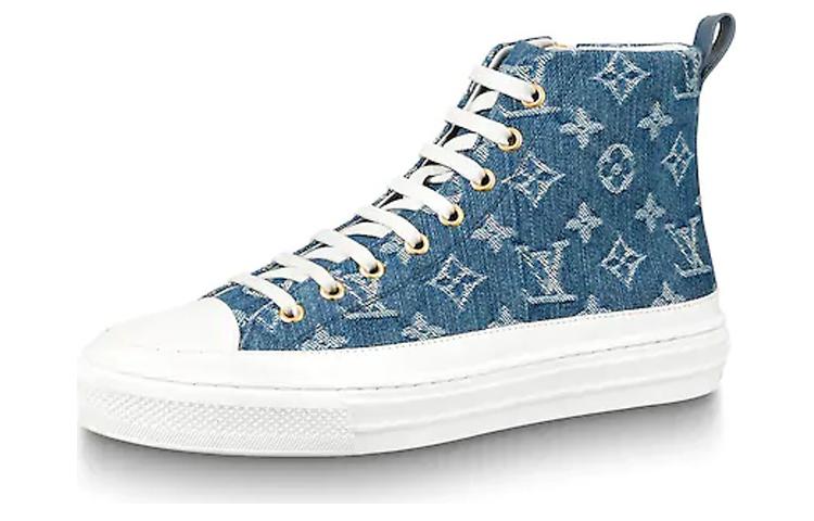 LOUIS VUITTON Lv Stellar High Top Denim Blue Women's