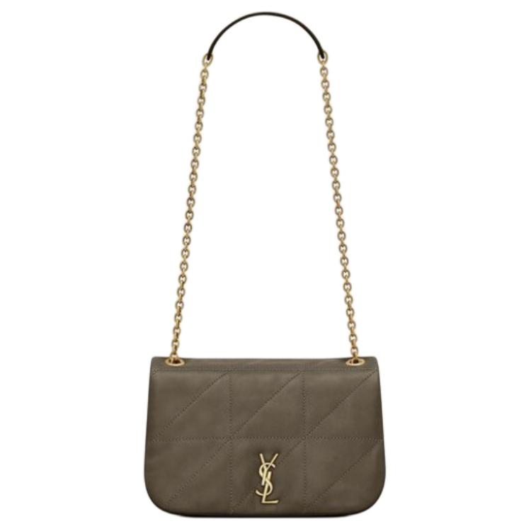 SAINT LAURENT Jamie Sheepskin Crossbody Bag Shoulder Bag Women's Light Musk