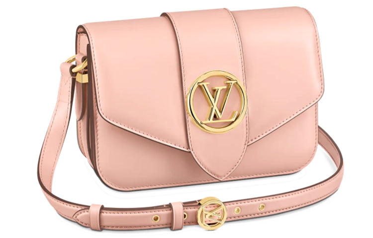 LOUIS VUITTON Cow Leather Crossbody Bag Regular Women's Pink