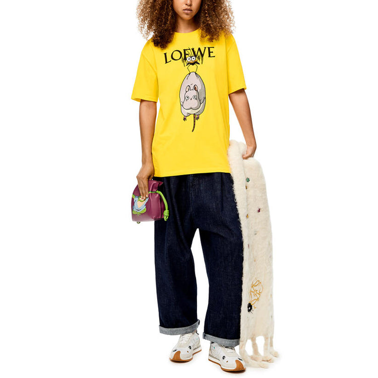 LOEWE x QIANYUQIANXUN LIANMINGKUAN T-Shirt Women's Yellow