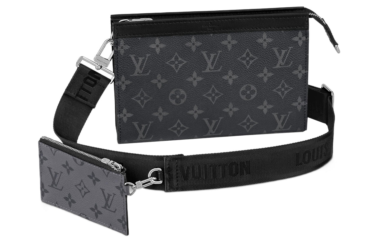 LOUIS VUITTON Gaston Wearable Wallet Monogram Eclipse Reverse Black