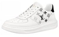 LOUIS VUITTON Beverly Hills Sneakers 'White With Grey Black Monogram'