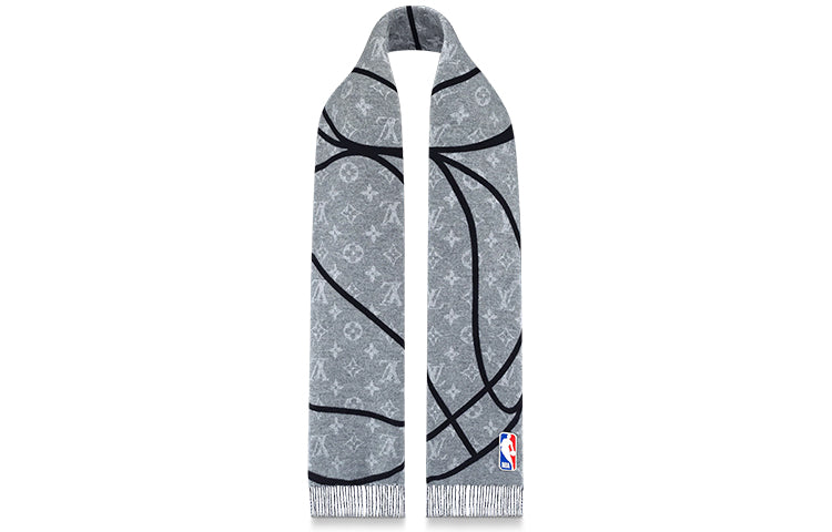 Nba X LOUIS VUITTON Knit Scarves Men Black Gray