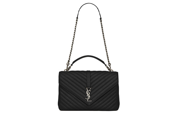 SAINT LAURENT Leather Shoulder Bag, Crossbody Bag, Handbag Tubas Women's Black