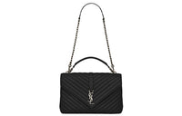 SAINT LAURENT Leather Shoulder Bag, Crossbody Bag, Handbag Tubas Women's Black