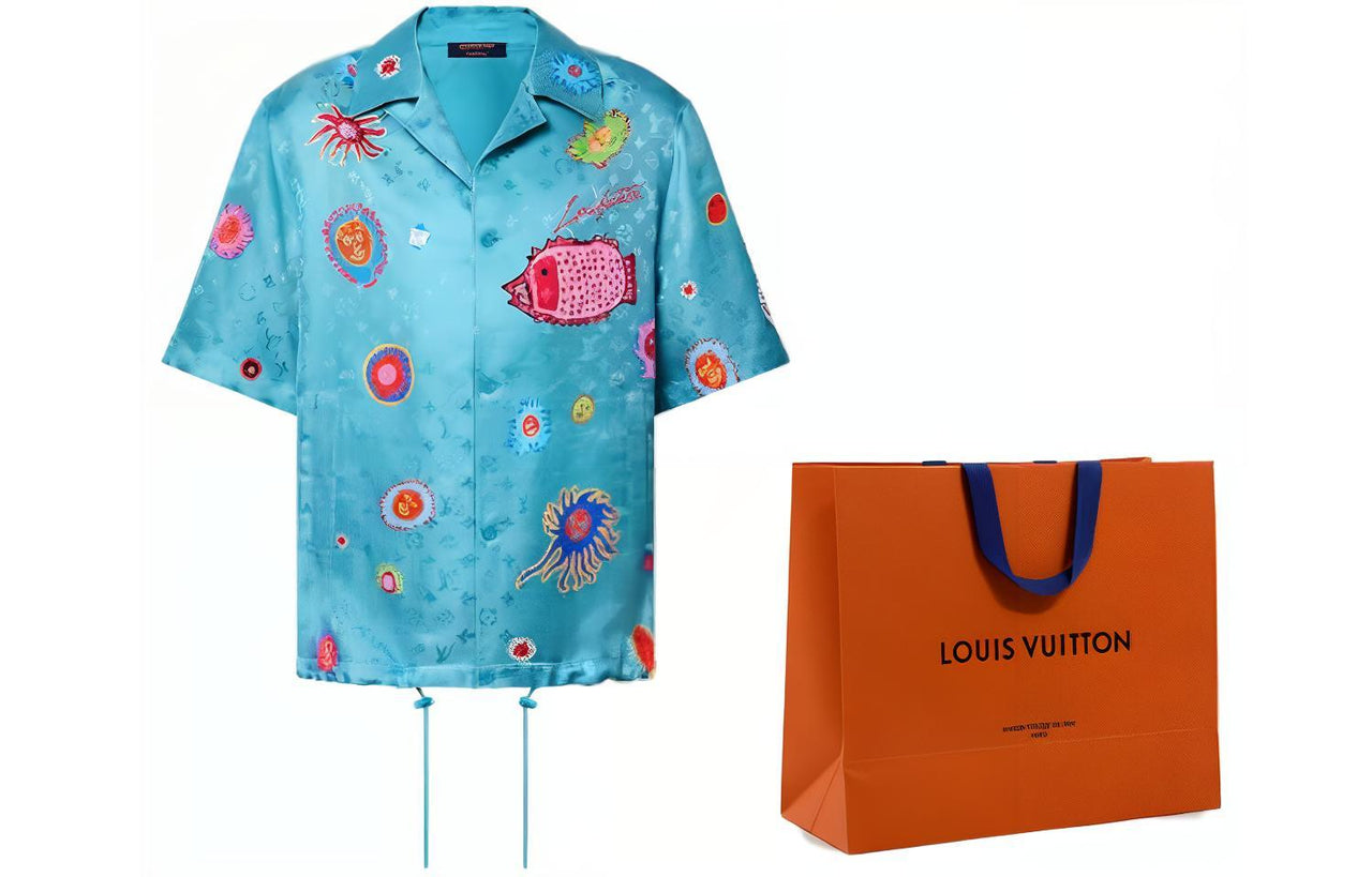 LOUIS VUITTON x Yayoi Kusama Shirt Men's Blue
