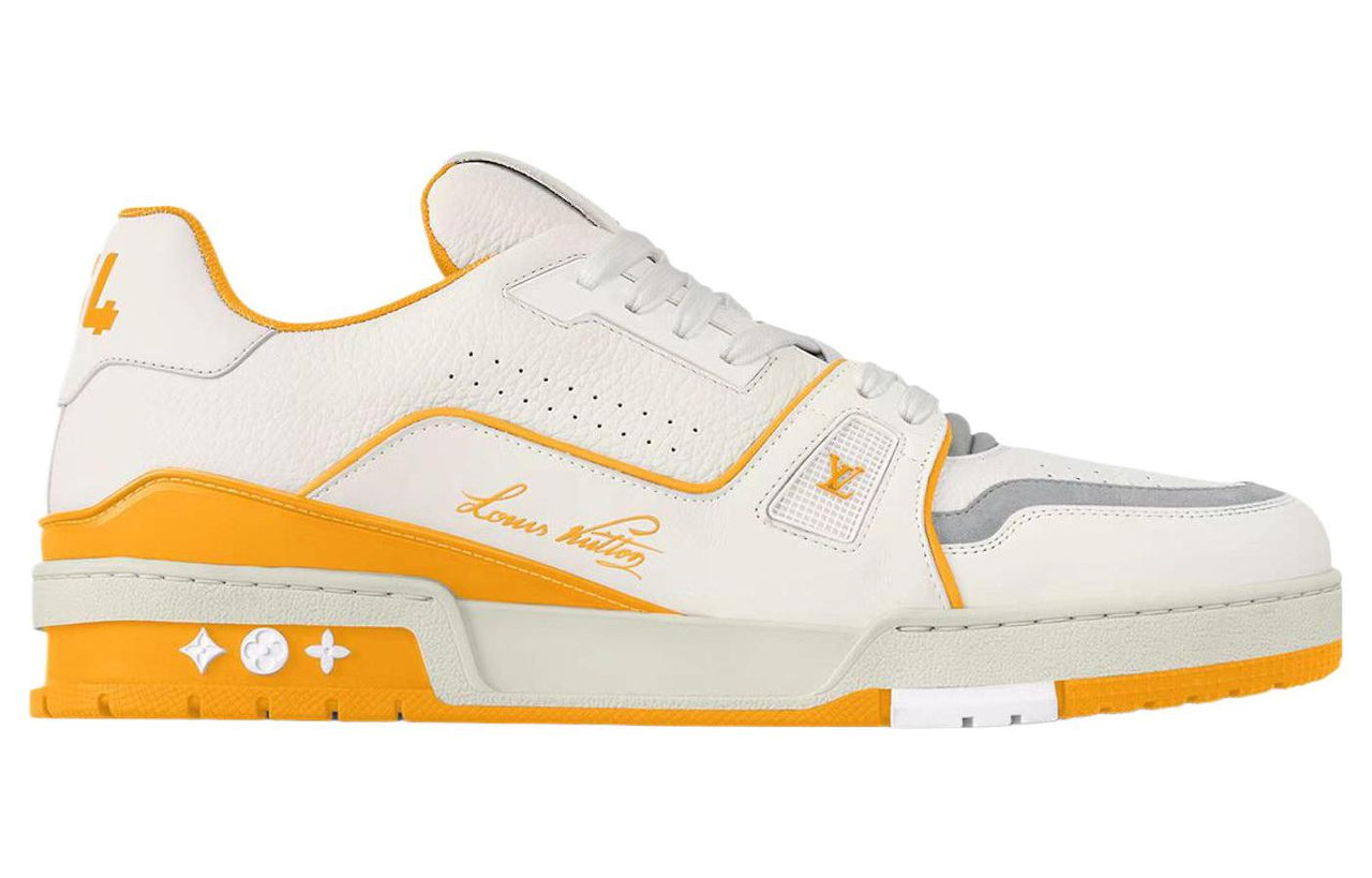 LOUIS VUITTON Trainer Low-Top Skateboard Shoes Men's Yellow
