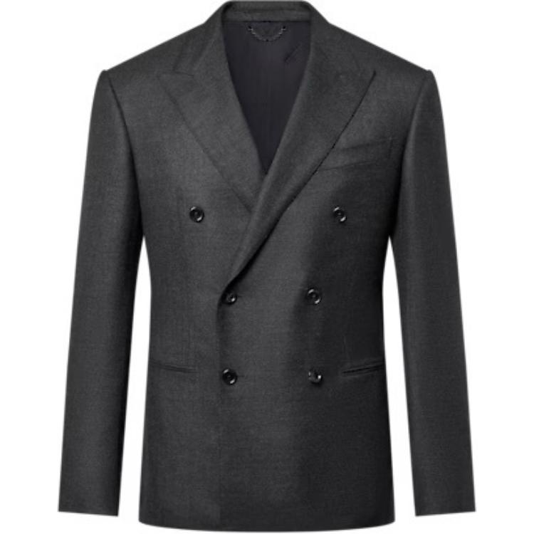 LOUIS VUITTON Double-Breasted Cashmere And Wool Blend Pont Neuf Jacket