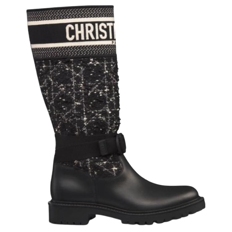 DIOR D-Major Ankle Boots Women's Black