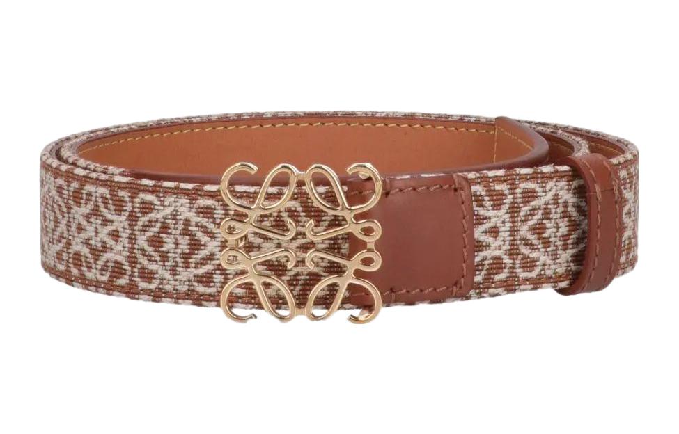 LOEWE Leather Belts Women's Brown 2.8cm