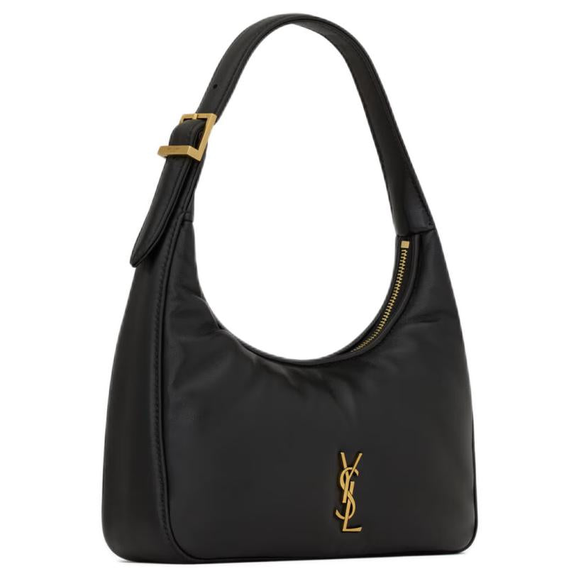 SAINT LAURENT Lambskin Vagabond Bag Handbag Shoulder Bag Mini Women's Black
