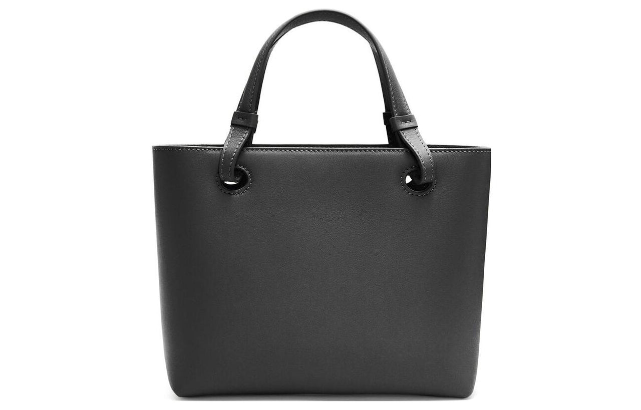 LOEWE Anagram Calfskin Tote Bag, Shopping Bag, Handbag Mini Women's Black