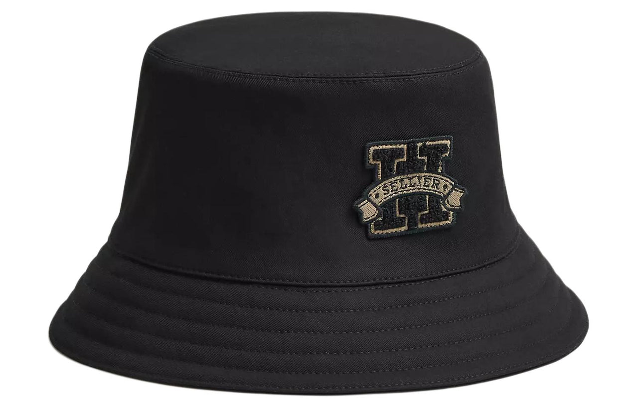 HERMES Cotton Bucket Hats Women's Black
