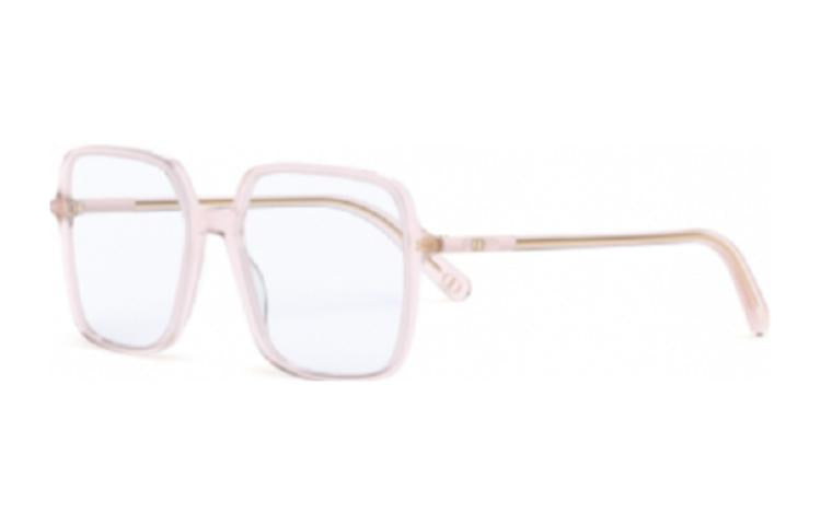 DIOR Acetate Square Eyeglass Frames Women's Pink