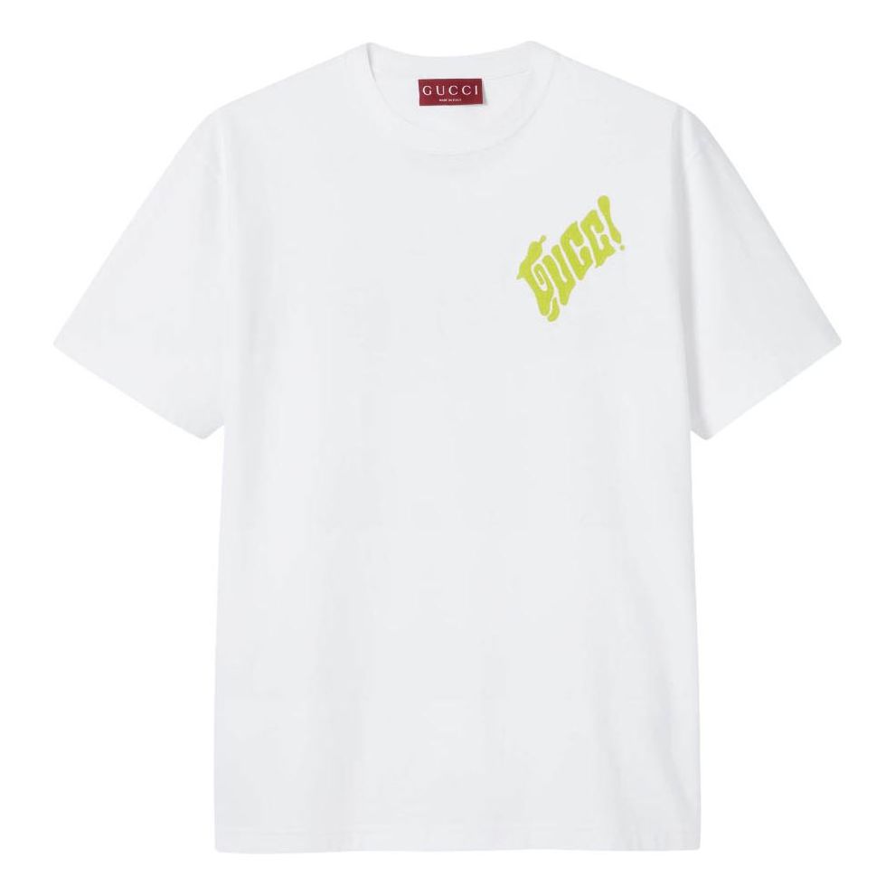 Gucci Logo Cotton Jersey T-shirt 'White' 796395-XJHDC-9007