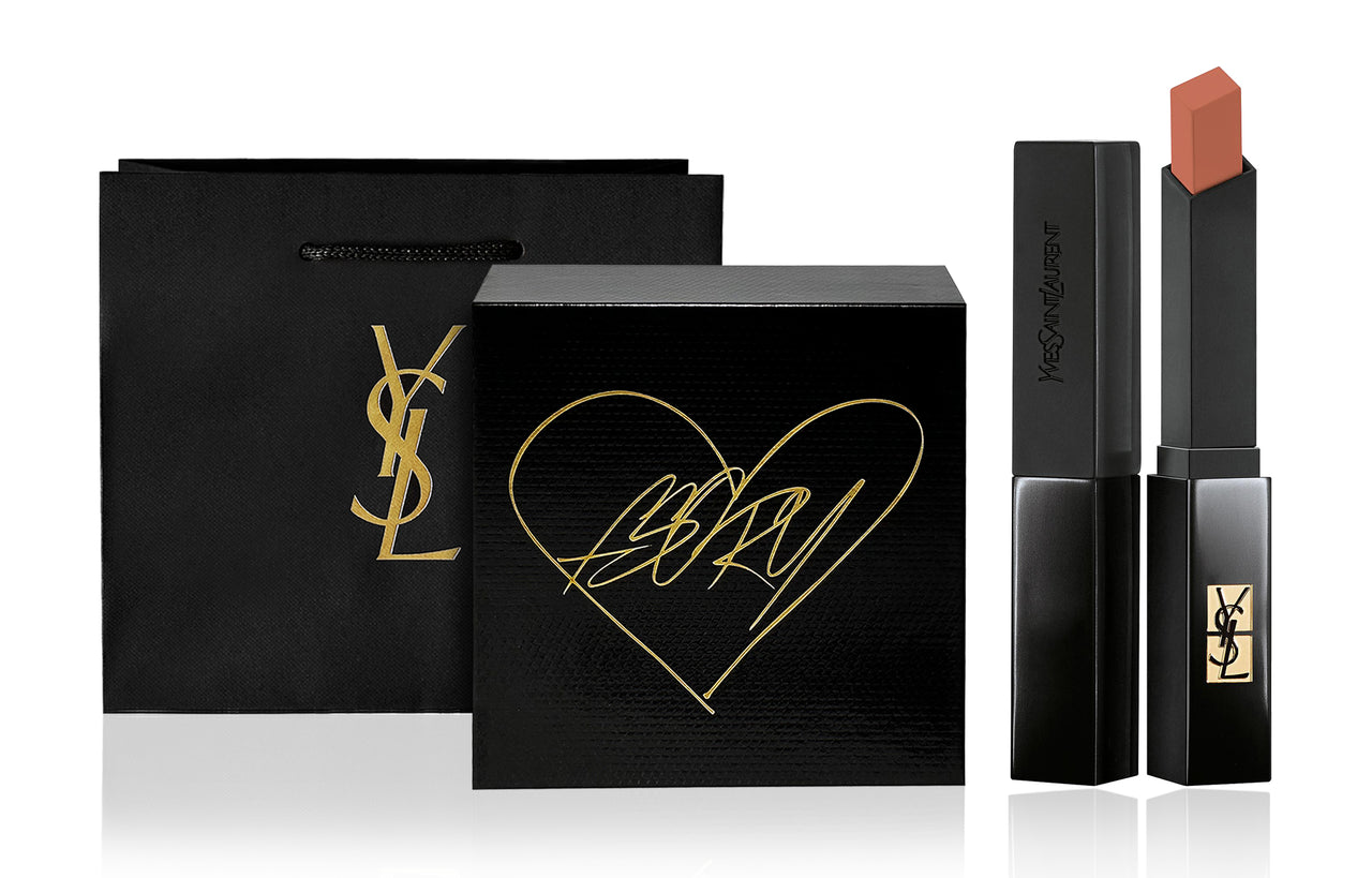 SAINT LAURENT Black Gold Box Lipsticks Velour Easy to Blend Natural Long Lasting No Transfer