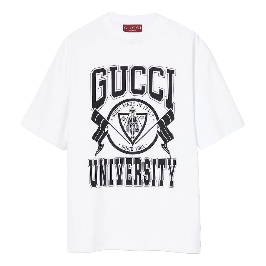 Gucci Cotton Jersey Printed T-shirt 'White' 798115-XJGU9-9074
