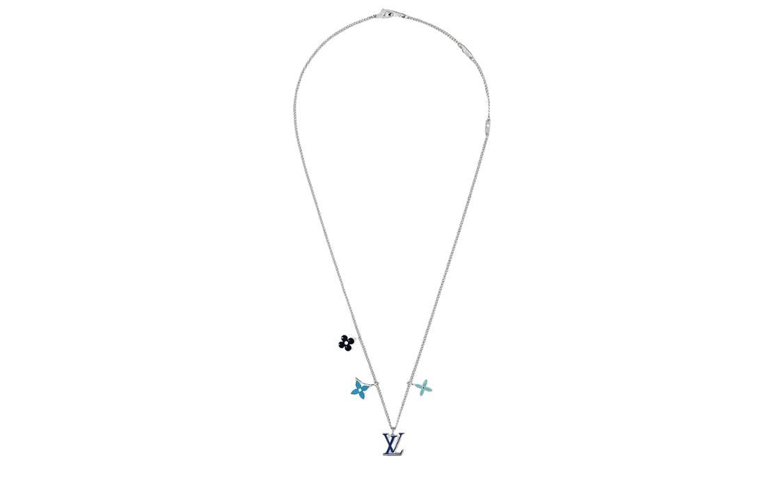 LOUIS VUITTON Brass Necklaces Men's Silver