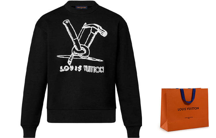 LOUIS VUITTON FW23 Sweatshirt Men's Black