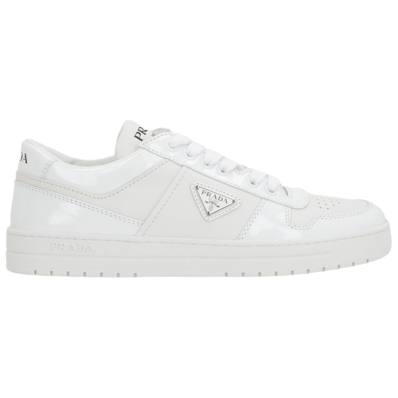 PRADA Downtown Low Top Skateboard Shoes Women's White