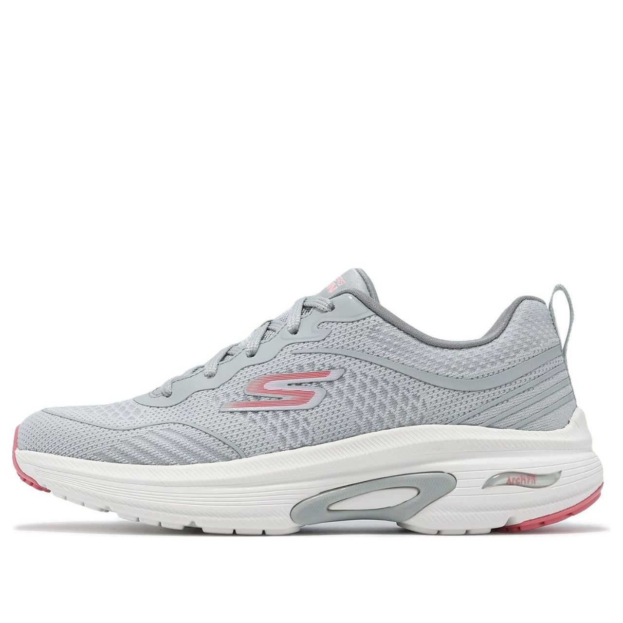(WMNS) Skechers Go Run Arch Fit 'Grey Pink' 128951-GYPK