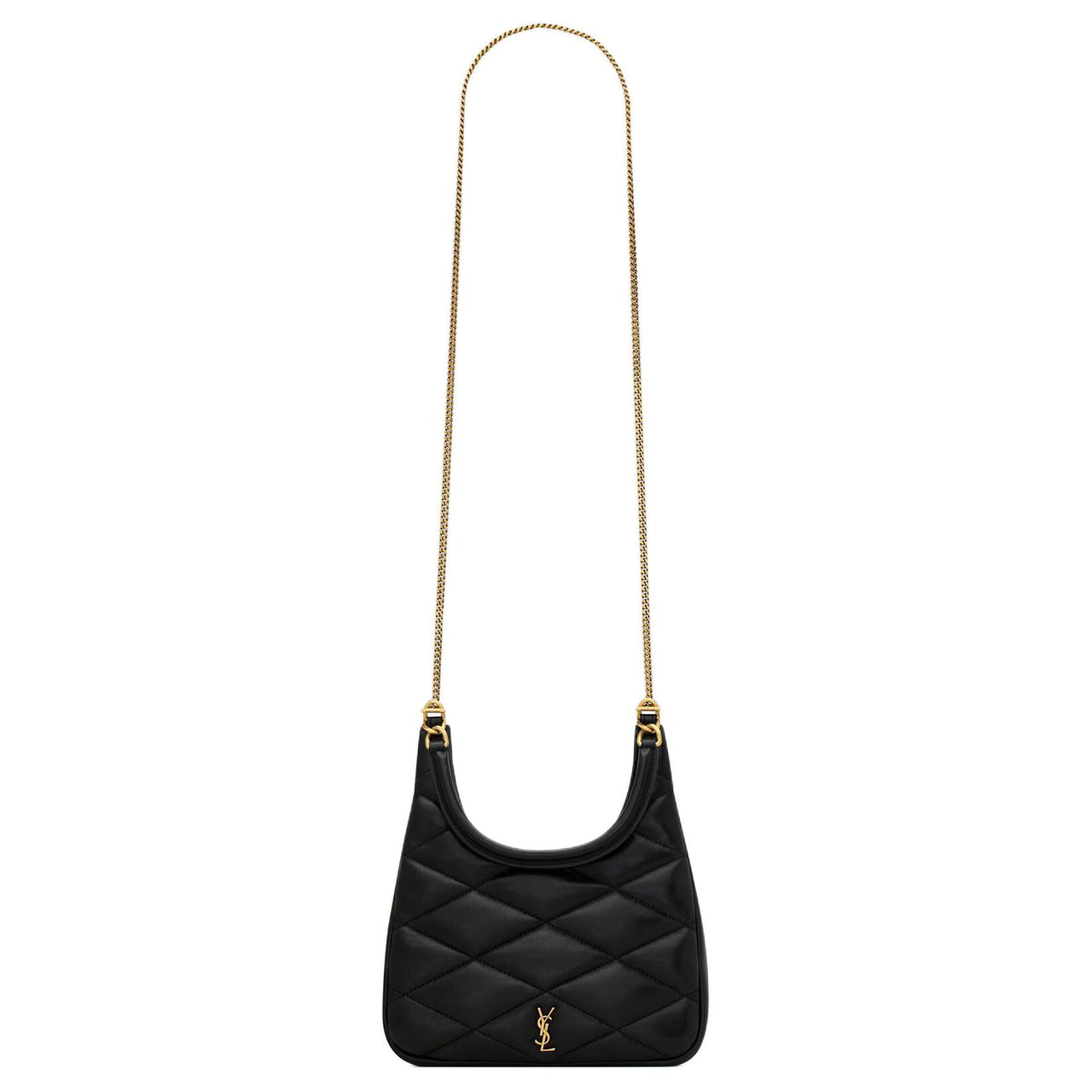 SAINT LAURENT Sade Series Sheepskin Hobo Bag Portable Crossbody Bag Shoulder Bag Women's Black