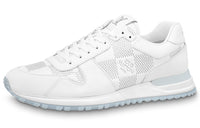 LOUIS VUITTON Run Away Sneakers 'White With Grey Plaid'