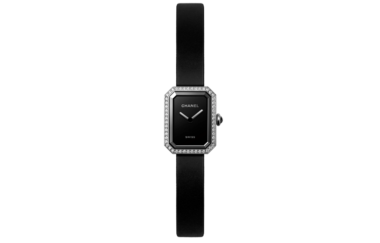CHANEL Wrist Watch Quartz Movement Rubber Strap Black Dial Women's Watch