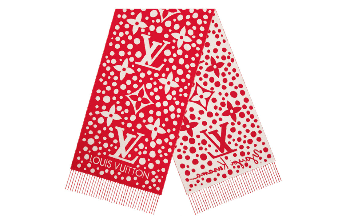 LOUIS VUITTON Infinity Dots Knit Scarves Women's