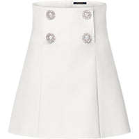 LOUIS VUITTON Jewel Button Mikado Skirt