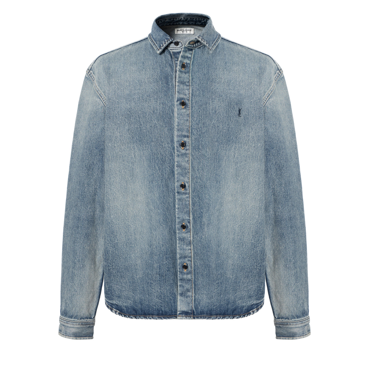 SAINT LAURENT Cassandre Denim Shirt