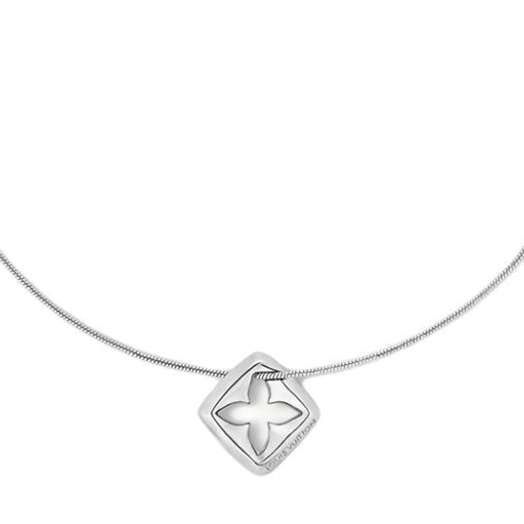 LOUIS VUITTON Metal Necklaces Women's Silver