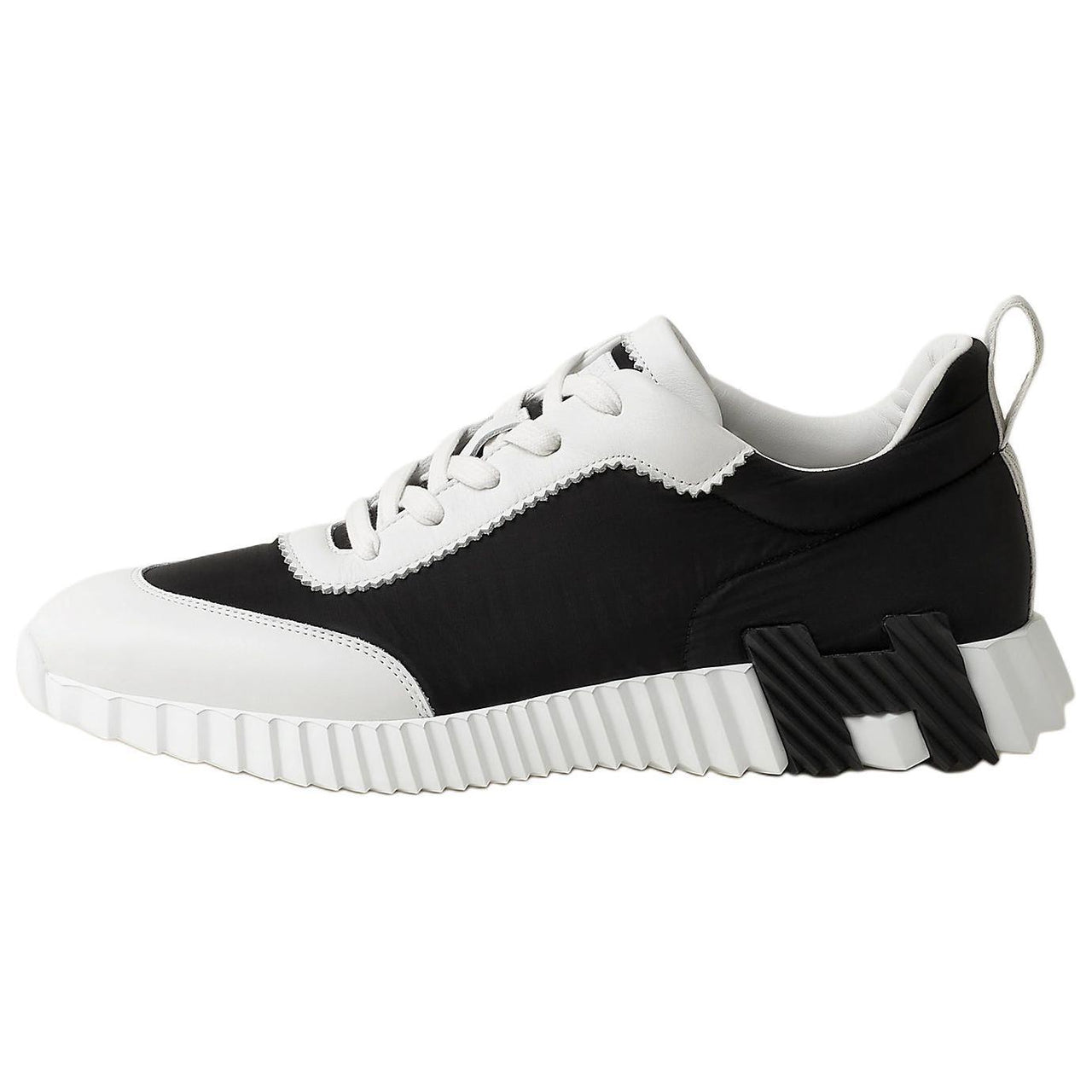 HERMES Bouncing Low-Top Casual Shoes Men's Black