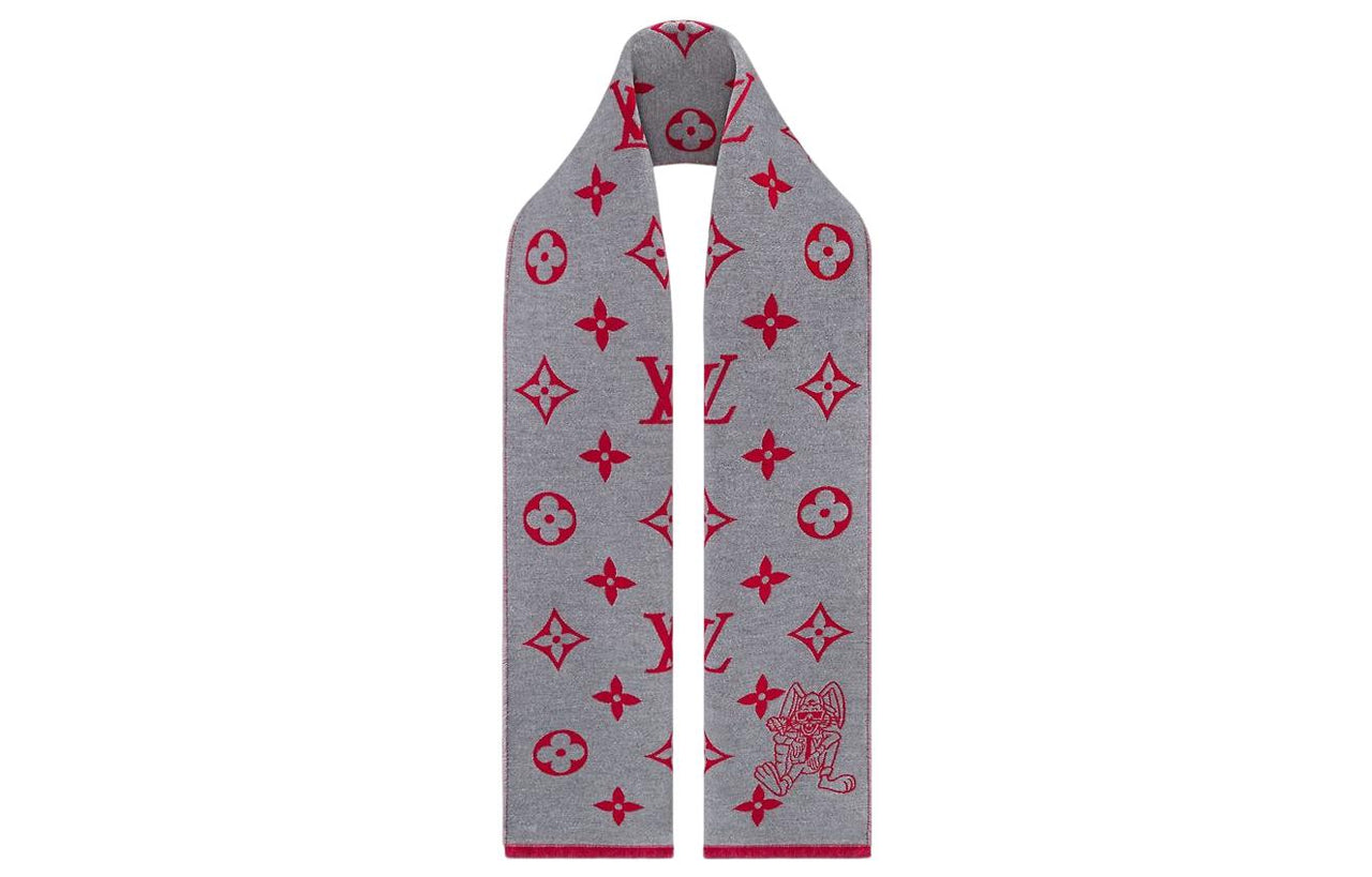 LOUIS VUITTON Wool Knit Scarves Men's