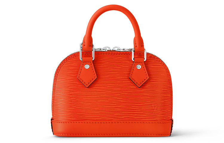 LOUIS VUITTON Alma Epi Grained Cow Leather Travel Bags Shoulder Bag Crossbody Bag Handbag Extra Mini Women's Orange