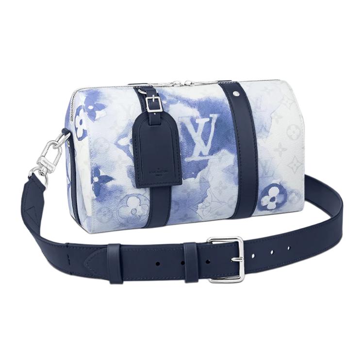 LOUIS VUITTON City Keepall Monogram Watercolor Blue