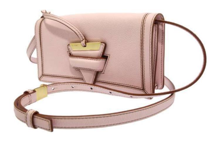 LOEWE Barcelona Grain Calfskin Postal Bag, Handheld Bag, Crossbody Bag, Shoulder Bag Mini Women's Cherry Blossom Pink