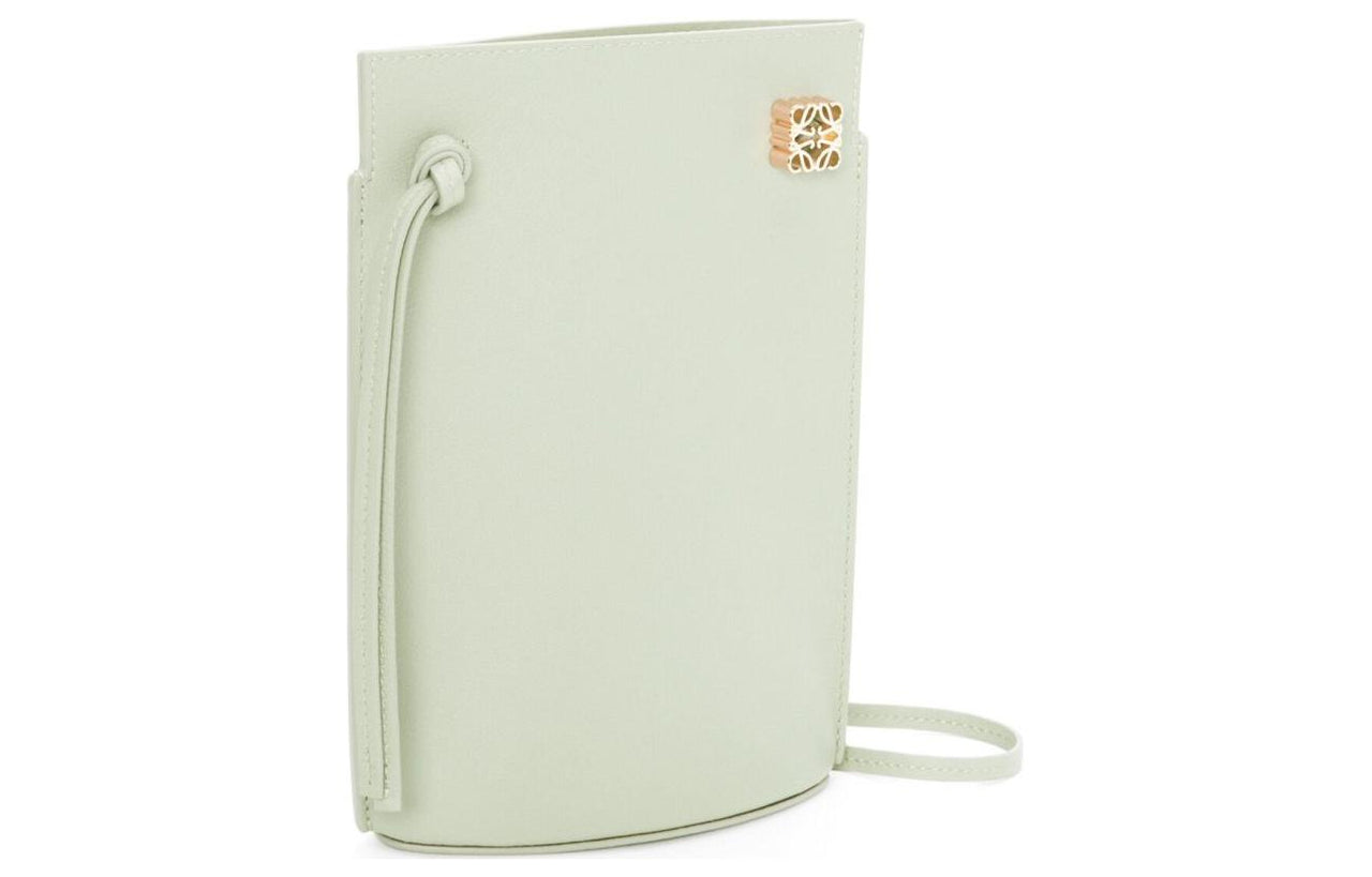 LOEWE Cow Leather Handheld Shoulder Bag, Crossbody Bag Women's Spring Jade