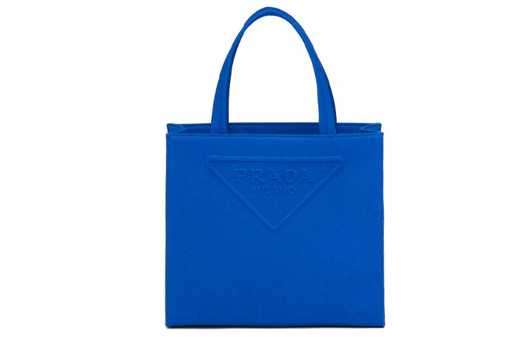 PRADA Twill Tote Bag, Shoulder Bag Women's Light Blue