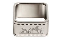 HERMES Silver-Plated Palladium-Plated Silk Scarf Clip Women's Silver