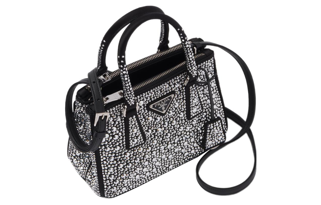 PRADA Galleria Killer Bag Satin Tote Bag, Shopping Bag, Shoulder Bag, Crossbody Bag, Handbag Mini Women's